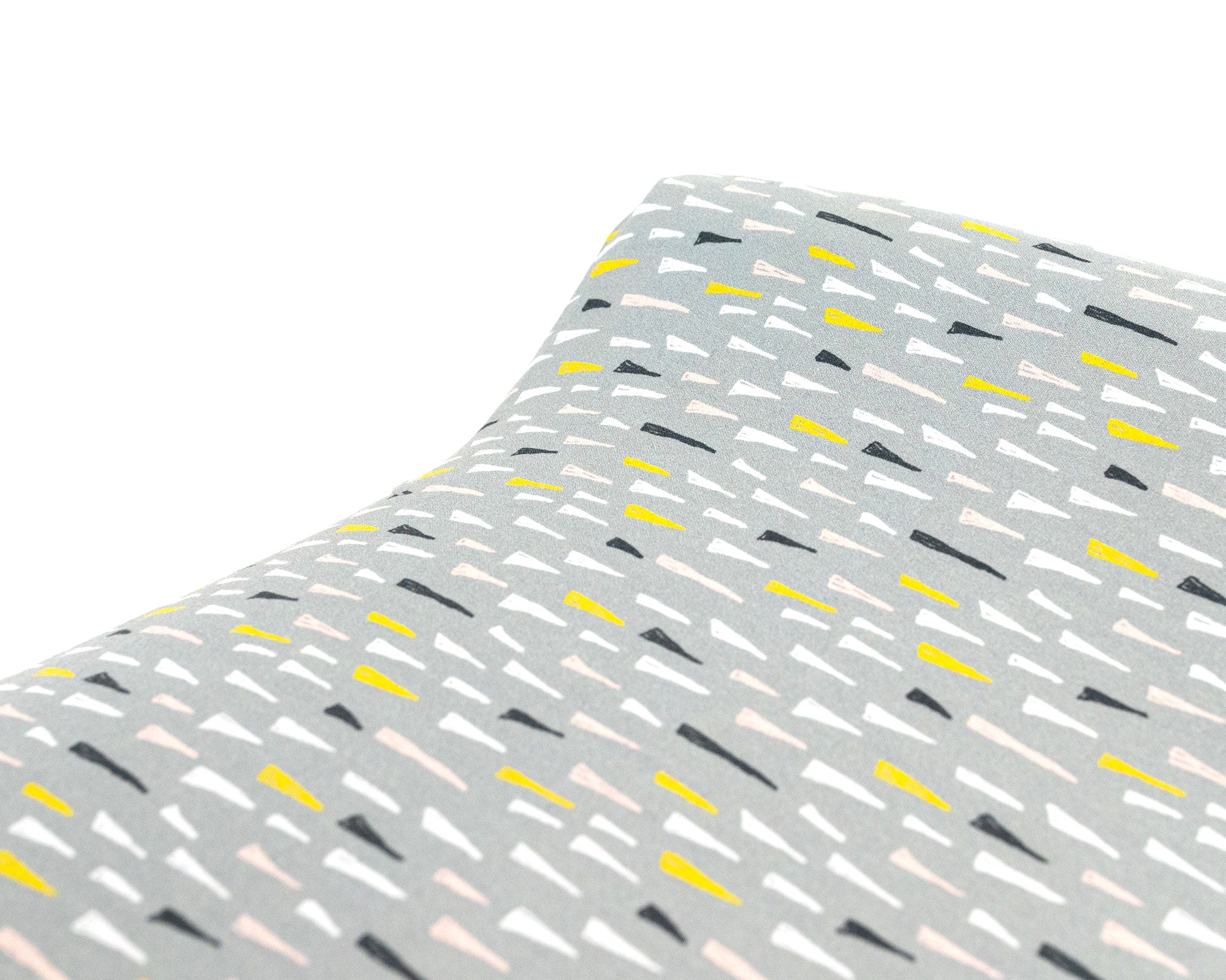 Jester's Hat - Changing Pad Cover - Multi-colored Hats on Sage - Olli+Lime